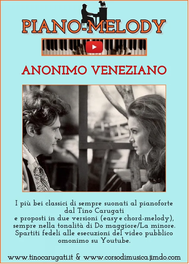 Pianismo melodico "Anonimo Veneziano" - Melodie Pianoforte