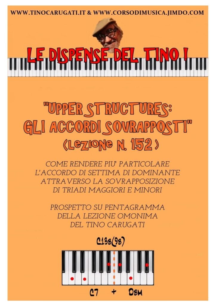 Upper Structures  (Gli accordi sovrapposti)  Lezione di Armonia