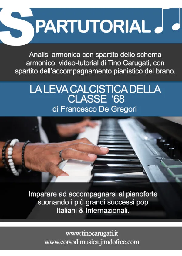 Tutorial Pianoforte  F. De Gregori 'La leva calcistica della classe '68 - Spartutorial