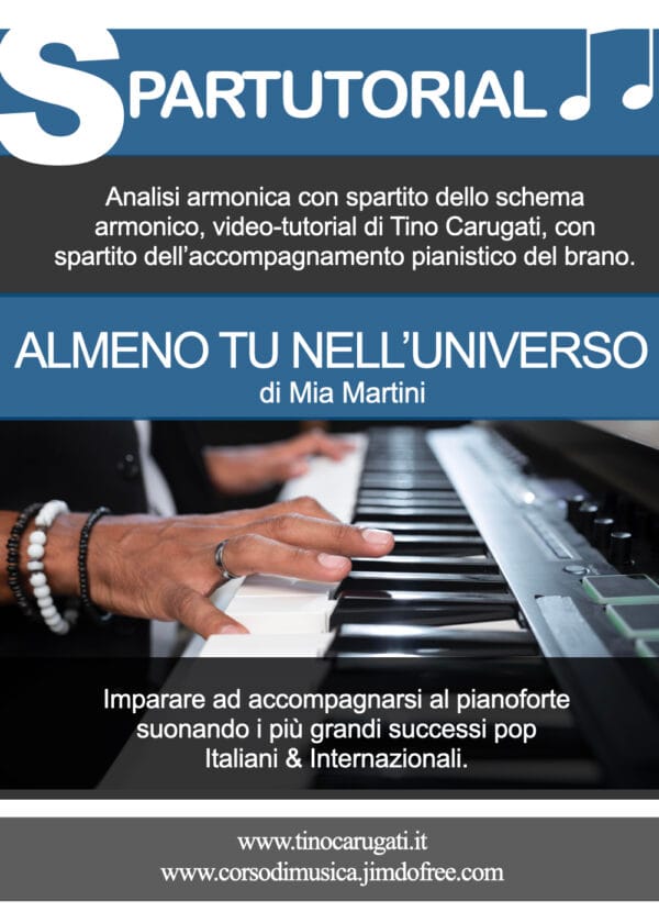 Tutorial Pianoforte  Mia Martini 'Almeno tu nell'universo' - Spartutorial