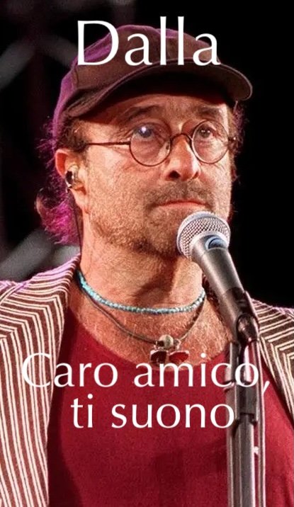 Raccolta Spartiti "CARO AMICO, TI SUONO" Lucio Dalla - 20 spartiti pianoforte di accompagnamento